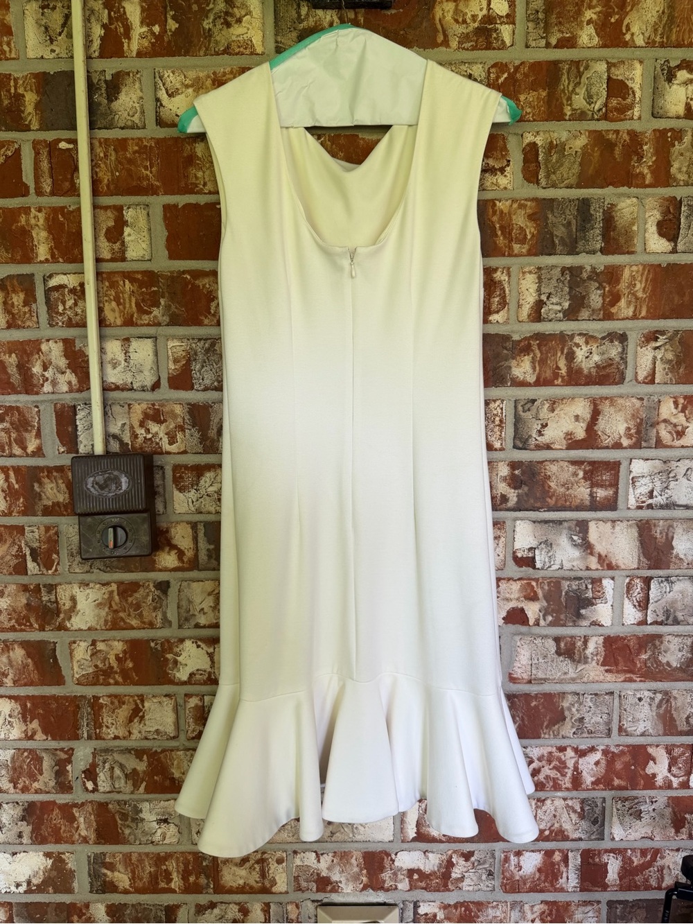 Halston Heritage White Flounce Dress - Picture 4 of 7